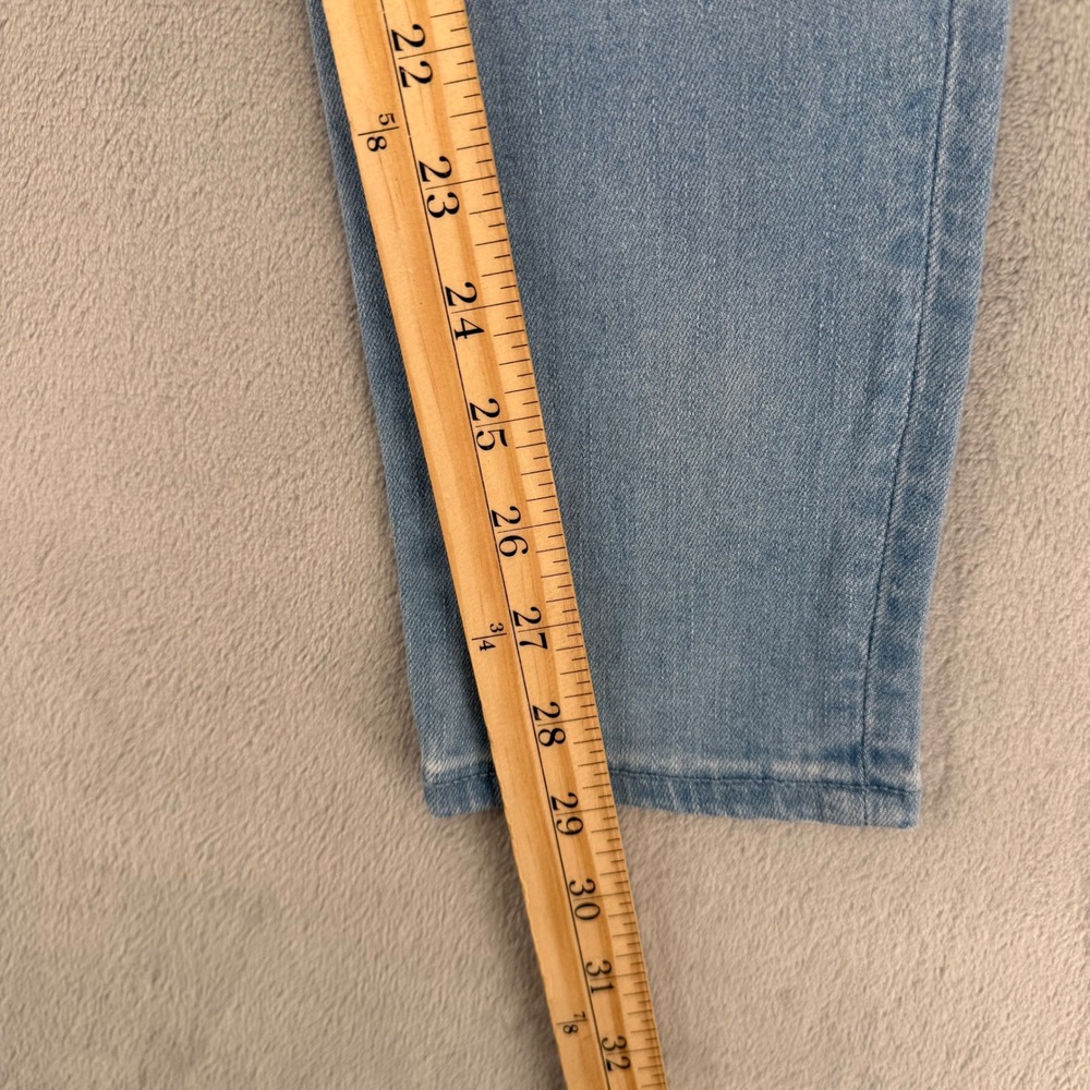 True Religion Halle Super Skinny Jeans Womens 25 Light Wash Floral Embroidered - Picture 15 of 16